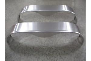 CTW (2) Tandem Teardrop Smooth Aluminum Cargo Trailer Fenders 66" L 18" H 9" W