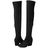 N.N.G Women Over the Knee Boots Thigh High Suede Block Winter Low Above Flat Long OTK Comfort Pointed toe