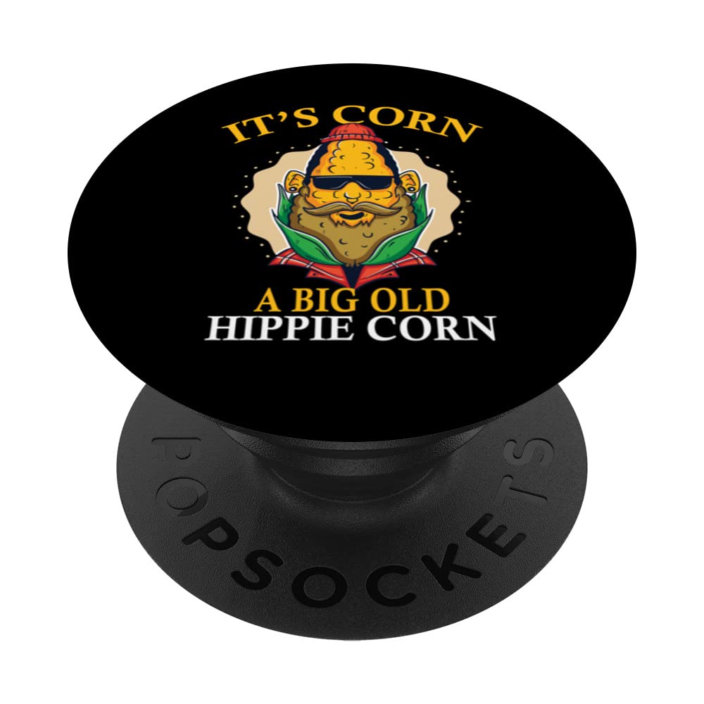 Its corn a big old hippie corn PopSockets Swappable PopGrip