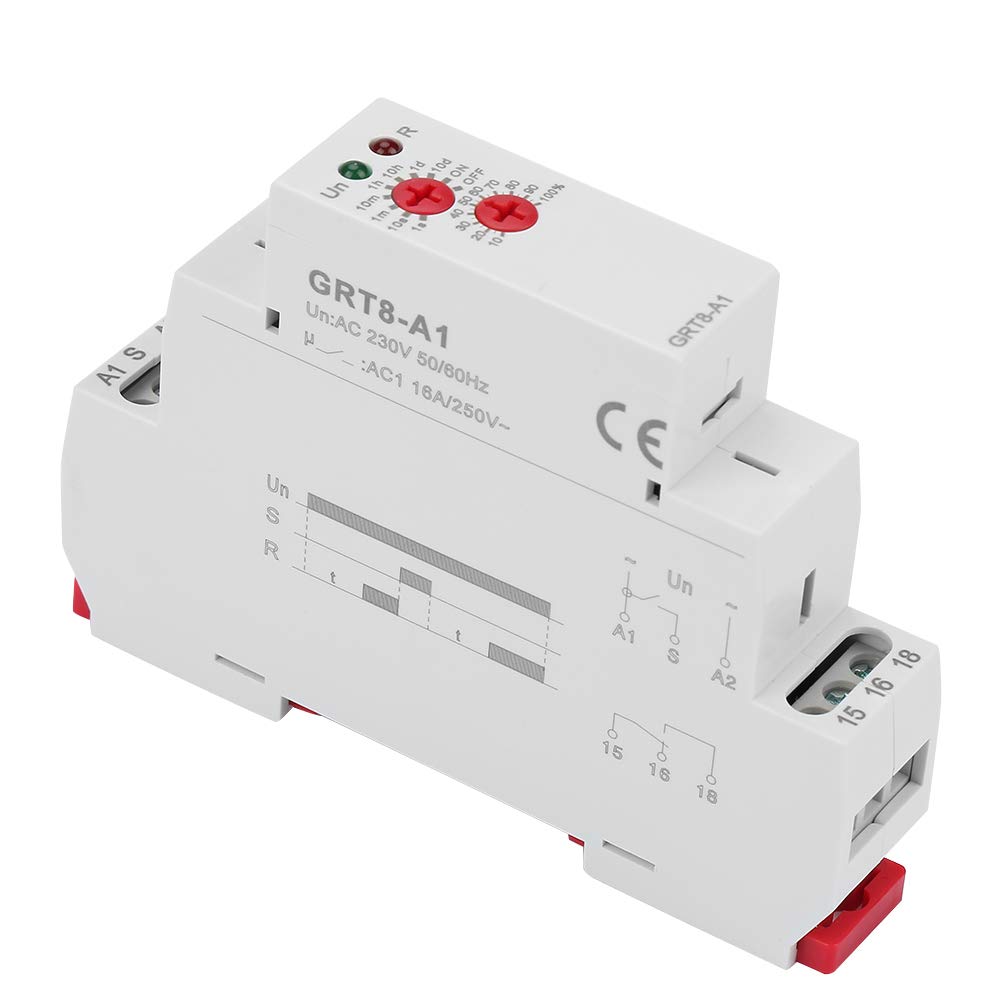 YWBL-WH GRT8-A1 Delay Time Relay Mini Power On Delay Time Relay DIN Rail Mount AC 220V