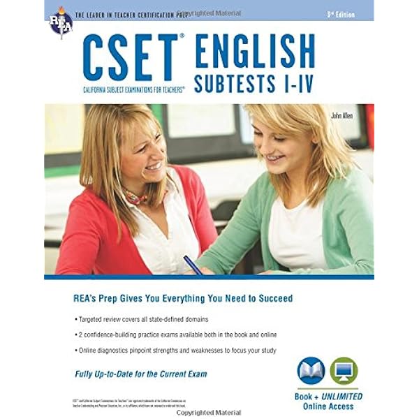 Cset English Subtests I Iv Book Online Cset Teacher Certification Test Prep Allen John Amazon Com Books