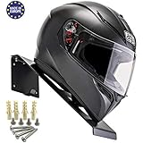 BESTUNT Helmet Display | Mount for Motorcycle Holder Shelf Rack Storage Fixation | Mount on Wall (black)
