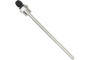 OTOMATICO 1/2 inch thermowell Stainless Steel 304 with Plastic Cap for Beer fermenter ds18b20 pt100 Homebrew Boiler 30 50 100 150 200 300 400 500mm (400mm)
