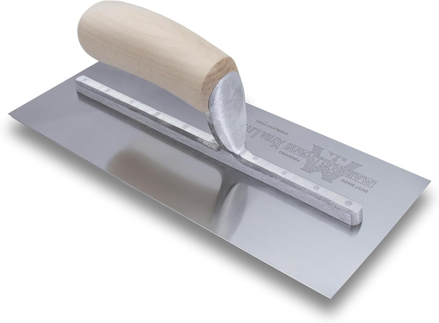 Marshalltown MXS1SS 11x4.1/2-inch Finishing Trowel Stainless Steel - Wooden Handle