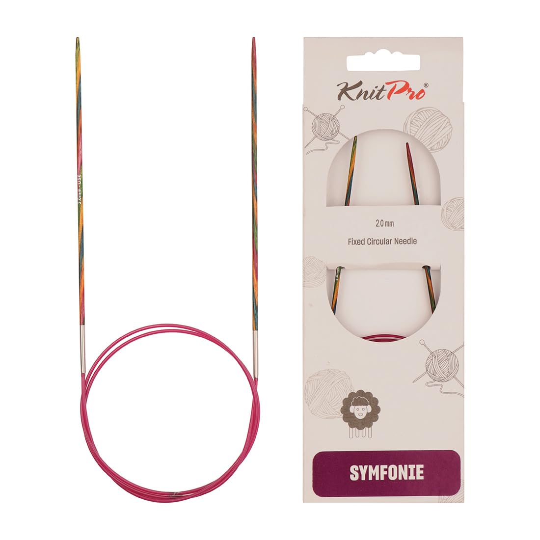 KnitPro Symfonie Fixed Circular Needles 60" (150cm) | 2.00mm