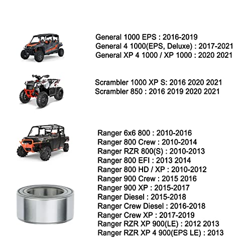 Rear Wheel Bearings Rodamientos De Rueda 44x72x33 Delanteros Y Traseros Compatibles Con Polaris RZR 1000 900 PRO XP Turbo General 1000 Sportsman 1000 850 550 Scrambler 1000 850 3514924 Bearing - Foto 12