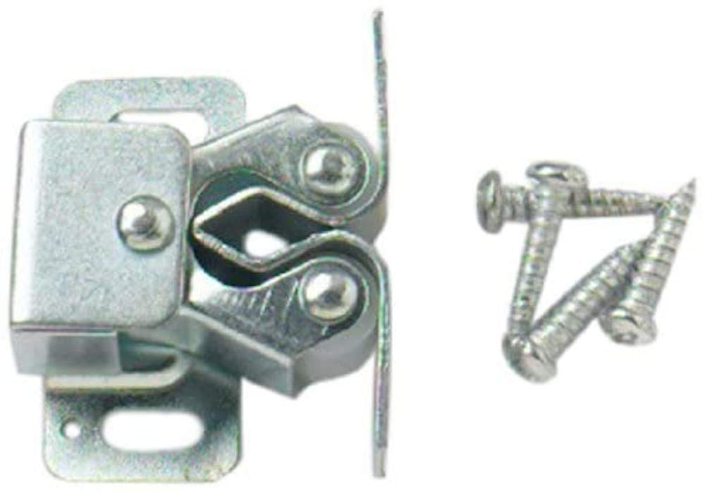 Merriway® BH01670 (5 Pcs) Double Roller Cupboard Cabinet Door Catch BZP - Pack of 5 Pieces