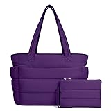 TOPDesign Puffer Tote Bag for Women, Lightweight