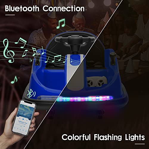 Kidzone 12V 2 Driving Mode (Steering Wheel/Joystick) Ride On Bumper Car