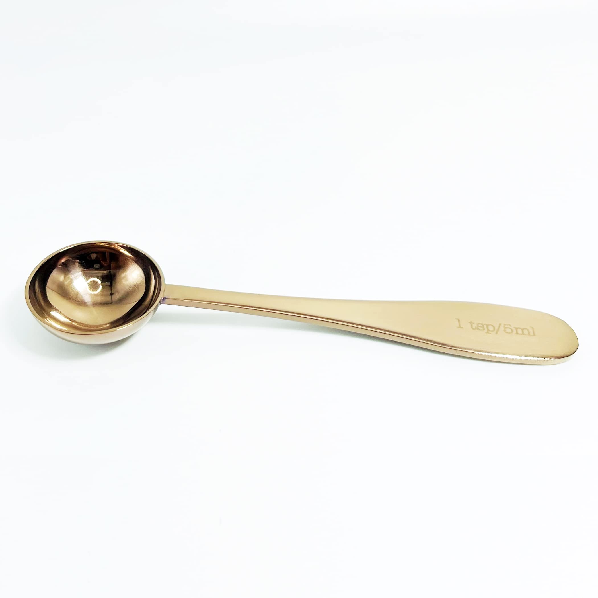 Kitchen Measuring Spoon 5ML (Gold) Stainless Steel, Tea Spoon, Tea Scoop
