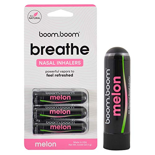Aromatherapy Nasal Inhaler (3 Pack) by BoomBoom Boosts Focus