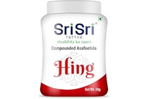 Sri Sri Tattva Compounded Asafoetida - Hing ,50g (Pack of 5)