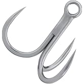BKK GT-REX Barbless Treble Hook | 7X | Saltwater Ultra-Antirust Coating | Hand Ground | Popping &amp; Stick Baits