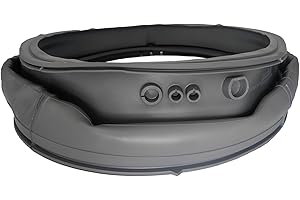 HTMOVAET UPGRADED MDS65736915 Washer Door Boot Gasket Compatible with LG Washer Boot Gasket Replacement Parts WM3500CW WM3600HVA WM3700HRA WM3700HVA WM3700HWA WM3400CW Door Diaphragm Gasket - Grey