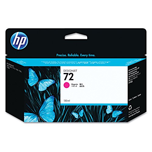 HP 72 Magenta 130 ml Original Druckerpatrone (C9372A) mit originaler HP Tinte für T2300 eMFP, T1300, T1200, T1120, T1100, T1100 MFP, T795, T790, T770,