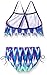 Kanu Surf Girls Beach Sport Fringe 2-Piece Bikini Swimsuit, Kelly Purple, 14