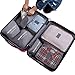 7Pcs Travel Bags Clothes Packing Cube Luggage Organizer with Shoes Bag (gray)