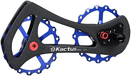 Valorcielo 17TR Road Bike Bicycle Carbon Fiber Rear Derailleurs Deep Tooth Ceramic Bearing Jockey Pulley Wheel Set for Shimano 6800 6870 9000 9070 Ultegra Dura Ace