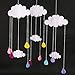 Baby Shower Party Decorations, Baby Room Decor Kids Room Decorations for girls - DIY 3D Cloud Waterdrop Window Hangings Garland for Home Decorators by Azude