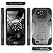 LG X Venture Case, LG X Calibur Case, LG V9 Case, TJS Dual Layer Hybrid Shock Absorbing Impact Resist Rugged Case Cover with Kickstand Silicone Inner Layer For LG X Venture/X Calibur/V9 (Black/Black)