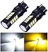 3157 3057 3357 Turn Signal White/Gold Switchback LED Light Bulbs 42 Epistar 2835 SMD chipsets with Projector, for Standard Socket, Not CK- Pair of 2
