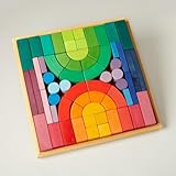 Romanesque Wood Blocks Handmade in Germany, Set of 62
