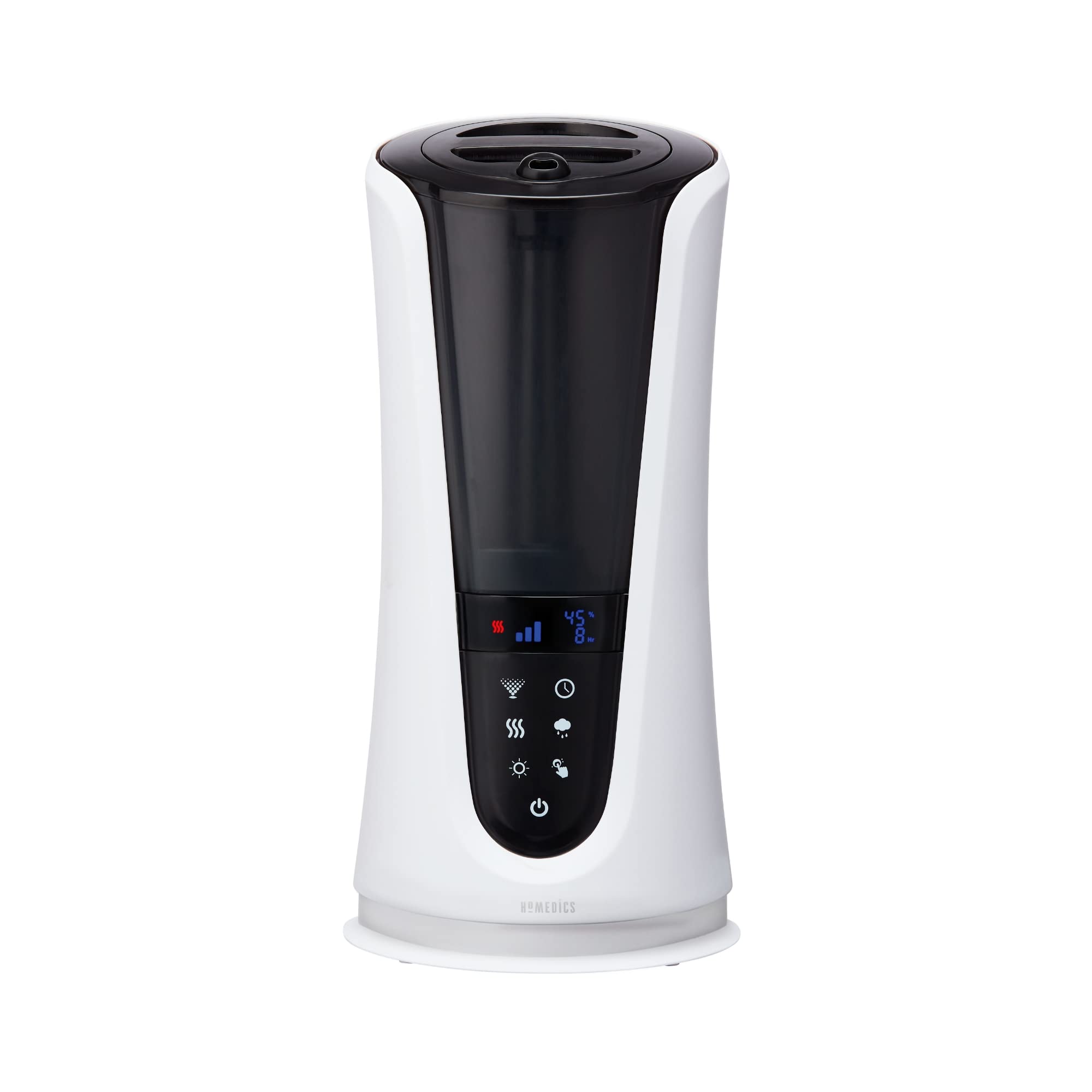 Photo 1 of **Selling for parts**
Homedics Ultrasonic Humidifier – Large Deluxe Air Humidifiers for Bedroom, Plants, Office – Cool and Warm Mist Humidifiers, Essential Oil Pads and Built-In Timer, 5 Mist Settings, White and Black