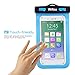 Wifzu Waterproof Case Dry Bag Universal Cell Phone Pouch for 6-Inch Phablets Water Resistant Blue