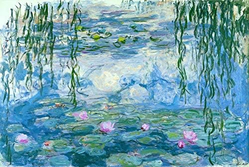 CZLYB Monet Garden Series Oil Painting Jigsaw Puzzles 500/1000/1500/2000 Pieces for Adults Kids, Impression Sunrise Water Lilies Waits Poppy Field - Educational Game Birthday Gift Toy