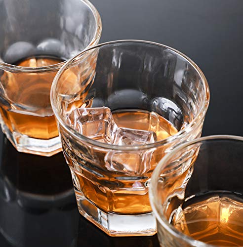 Whiskey-Gläser-Set, für Whiskey Gin oder Rum-Bourbon, langlebige Whiskygläser, Partys, spülmaschinenfest, 6 Stück - 355… – Bild 4