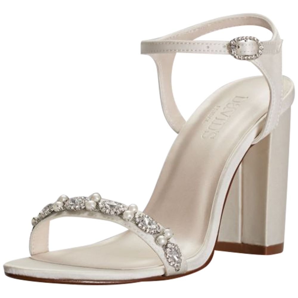 block heel embellished sandals