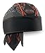 Harley-Davidson Men's Tribal Edge Piping Perforated Headwrap, Black HW29364
