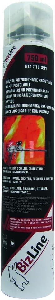 Expanding Polyurethane Foam Fire pistolable 750 ml
