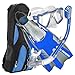 U.S. Divers Men's Lux LX Mask with Purge, Pivot Fins and Phoenix LX Snorkel Combo Set