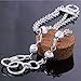 fashion 925 sterling silver jewelry circles chain trendy lady bracelet bangle