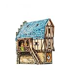 Keranova Clever Paper Medieval Town School 3D Puzzle, 16.5 x 14 x 11 cm