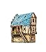 KERANOVA Clever Paper Medieval Town School 3D Puzzle, 16.5 x 14 x 11 cm