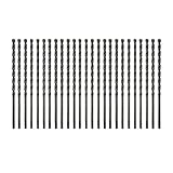 Bosch TC6025 25-Piece 3/16 In. x 5-1/2 In. Flat Shank Hex Masonry Drill Bits