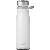 S'well Stainless Steel Traveler With Handle, 40oz, Angel Food, Triple Layered Vacuum Insulated Containers Keeps Drinks Cold for 60 Hours and Hot for 20, BPA Free, Easy Carrying On the Go