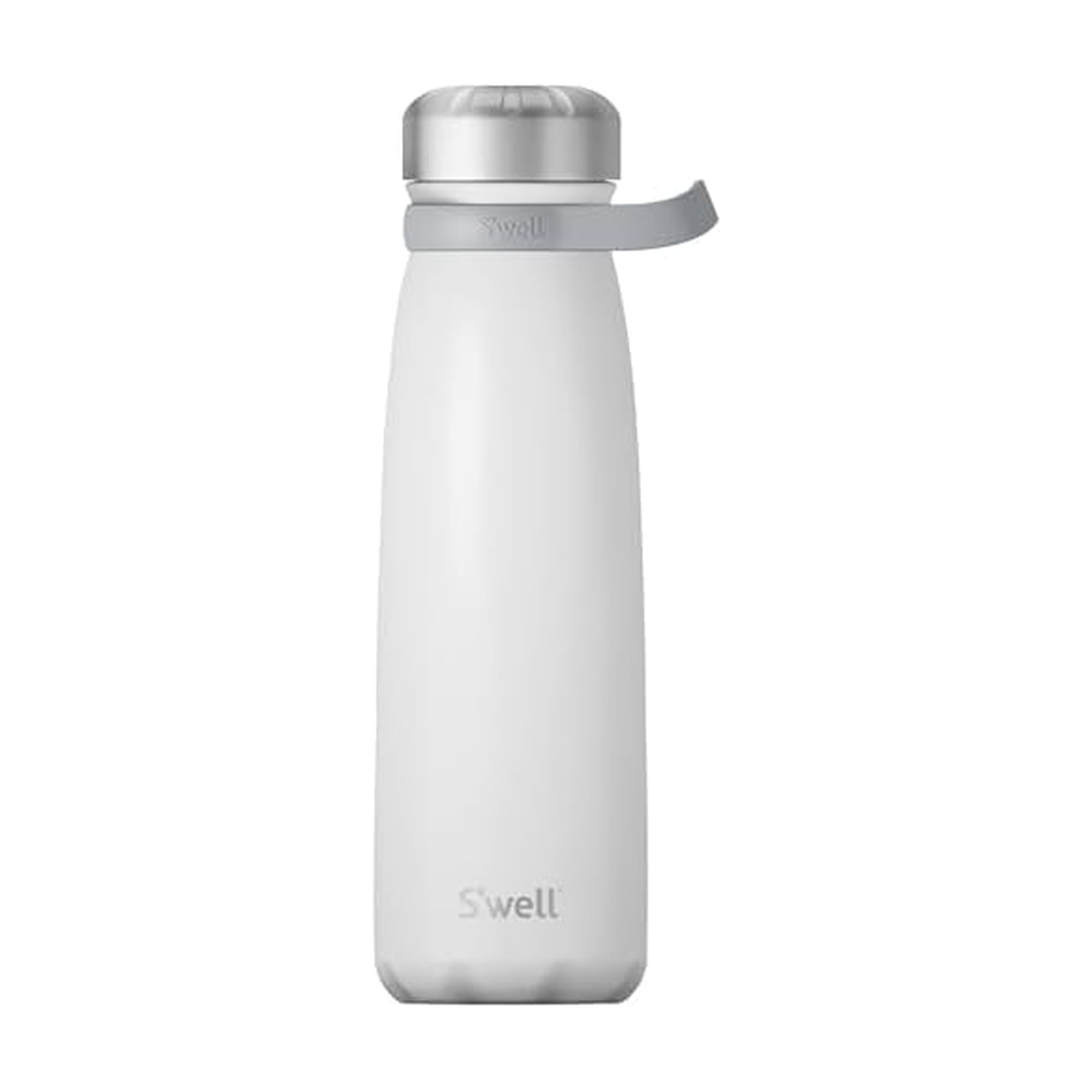 S’well Stainless Steel Traveler With Handle, 40oz, Angel Food, Triple Layered Vacuum Insulated Containers Keeps Drinks Cold for 60 Hours and Hot for 20, BPA Free, Easy Carrying On the Go