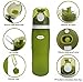 Kemier Collapsible Silicone Water Bottles-750ML,Medical Grade,BPA Free.Can Roll Up,26oz,Leak Proof Foldable Sports & Outdoor Water Bottles (Green)