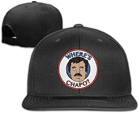 Where Is Chapo Flat Brim Baseball Hat Black
