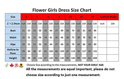 KSDN Wedding Flower Girls Dresses Princess Gowns First Dance Pageant Gowns(US 8 Gold)