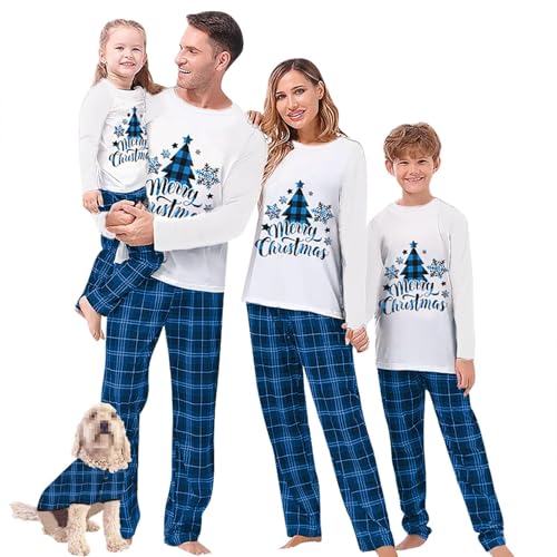Matching Christmas Pjs for Family – Family Christmas Pyjamas Set, Long Sleeve Xmas Sleepwear for Couples, Parents & Kids, Festive Holiday PJs Nightwear for Winter Home or Christma Eve