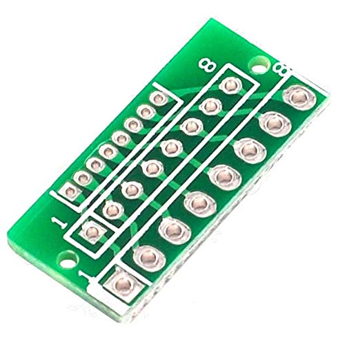 Adapter Board, 10pcs 1.27MM 2.0MM 2.54MM Adapter Board Dual Sided 8 Pin 3 Row 24 Holes Adapter Board for Wireless Modules, Easy to Carry and Install