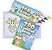Mini Zoo Animal Theme Coloring sets - 12 per order - includes 12 zoo coloring books and 12 boxes of zoo animal crayons