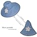 Womens Floppy Summer Sun Hat Outdoor Foldable Wide Brim Beach Cap Light Denim