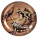 Dinosaur Plates - 80-Pack Dino Plates with Jurassic Dino Print, Dinosaur Themed Kids Birthday Party Supplies, 9-Inch Round Cake Plates, Lunch, Dessert