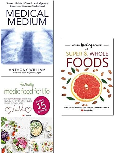 Medical medium, healthy medic food for life and hidden healing powers of super & whole foods 3 books collection set Paperback – January 1, 2018