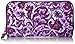 Vera Bradley Women's Cotton Georgia Wallet With RFID Protection, Lilac Paisley, One Size